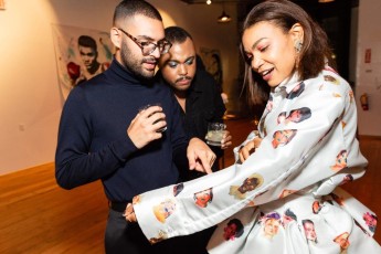 Sherri McMullen & Tamu McPherson host Christopher John Rogers Welcome Dinner
