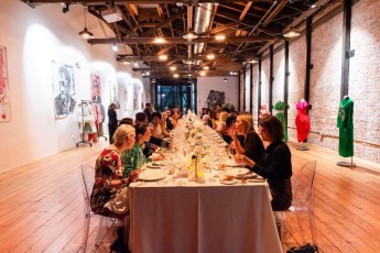 Sherri McMullen & Tamu McPherson host Christopher John Rogers Welcome Dinner