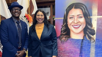 Artist Bobby Arte Paints Mayor Breed in Celebration of Women's History Month
