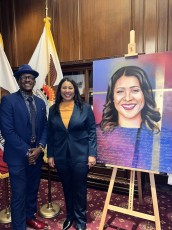 Artist Bobby Arte Paints Mayor Breed in Celebration of Women's History Month