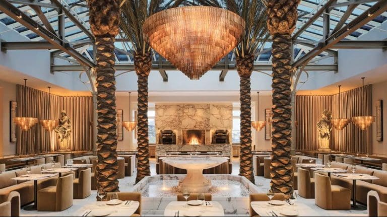 Here’s a Look Inside RH’s Elegant New Atrium Restaurant at San Francisco’s Historic Pier 70