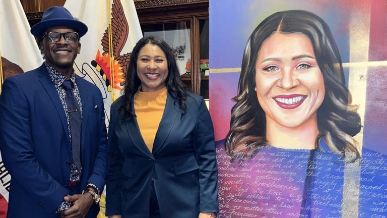 Photos | Artist Bobby Arte Paints Mayor Breed in Celebration of Women’s History Month