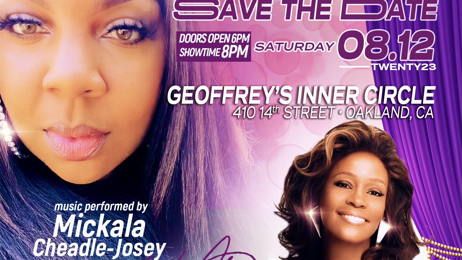 WHITNEY HOUSTON TRIBUTE BY MICKALA CHEADLE JOSEY LIVE AT GEOFFREY'S INNER CIRCLE