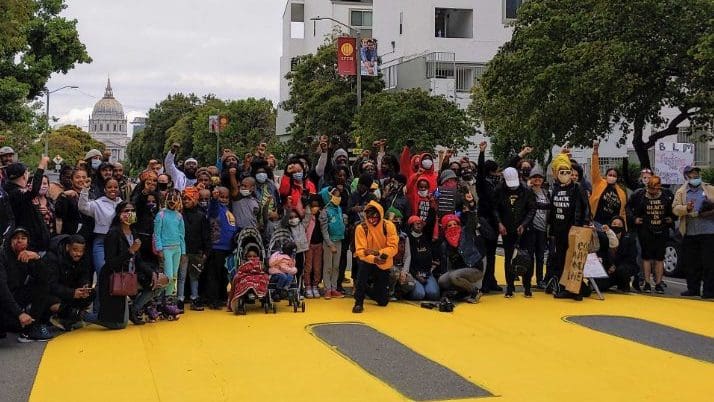 ‘Black Lives Matter’ Painted Tall on San Francisco Streets