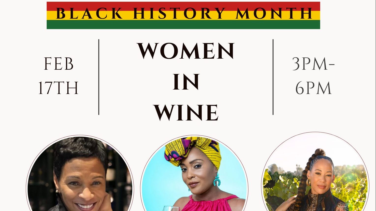 Black History Month Women in Wine event