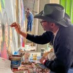 WS_ mural in progress