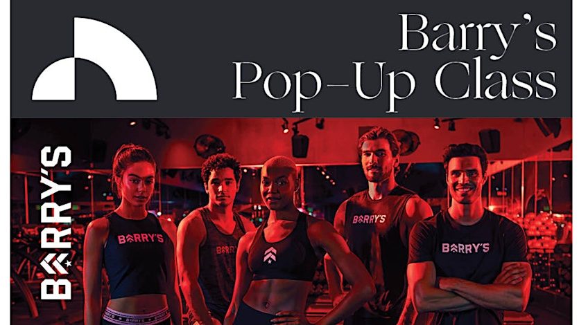 Barry's Pop Up Workout at Springline Menlo Park