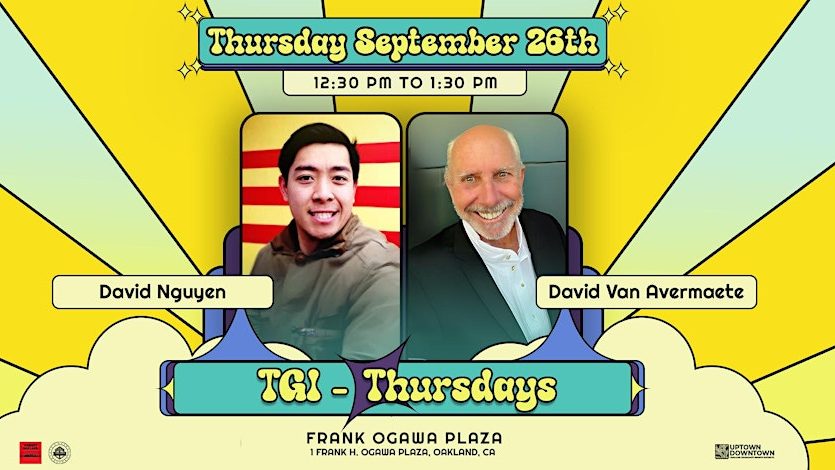 TGI-Thursdays Comedy on the Plaza feat. David Nguyen & David Van Avermaete