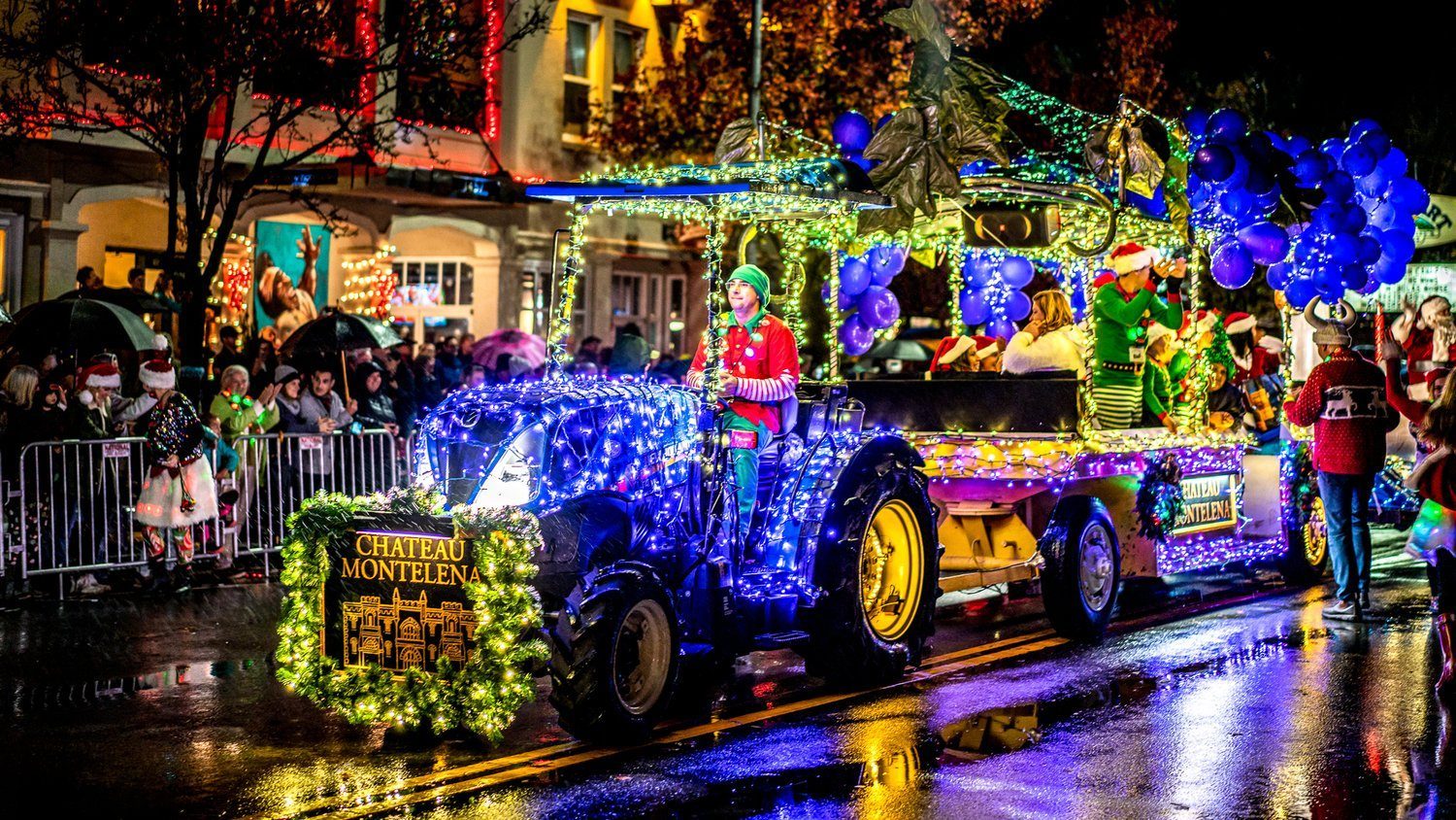 Calistoga Lighted Tractor Parade