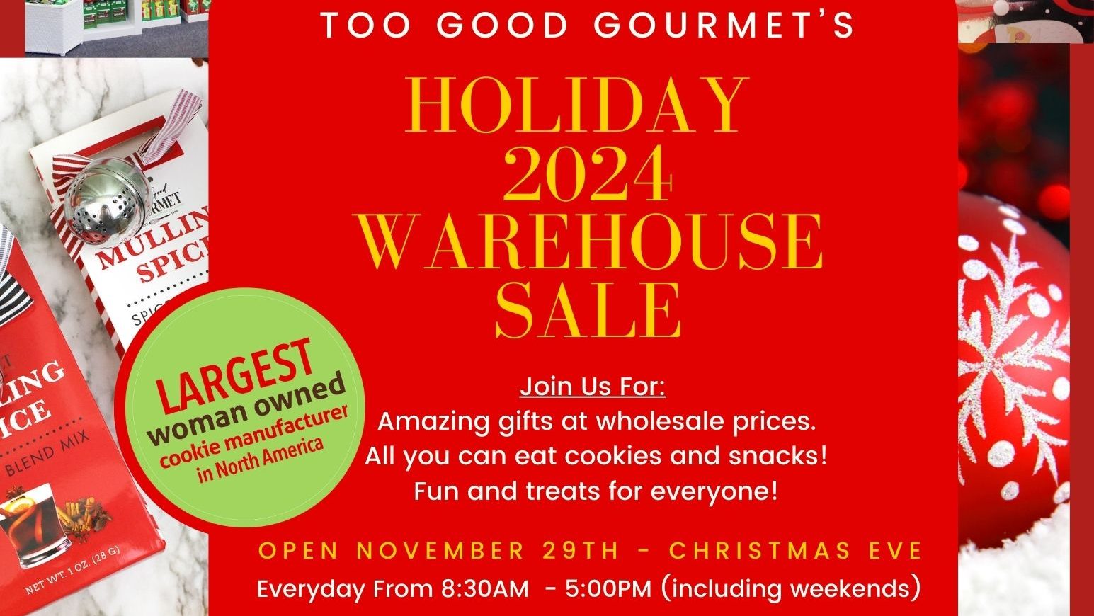 Annual Holiday Warehouse Sale