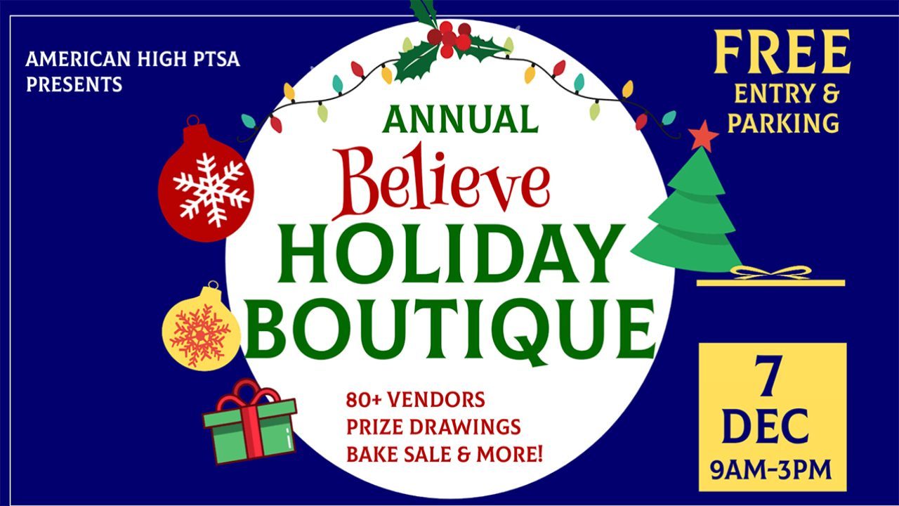 'Believe' Holiday Boutique & Craft Fair