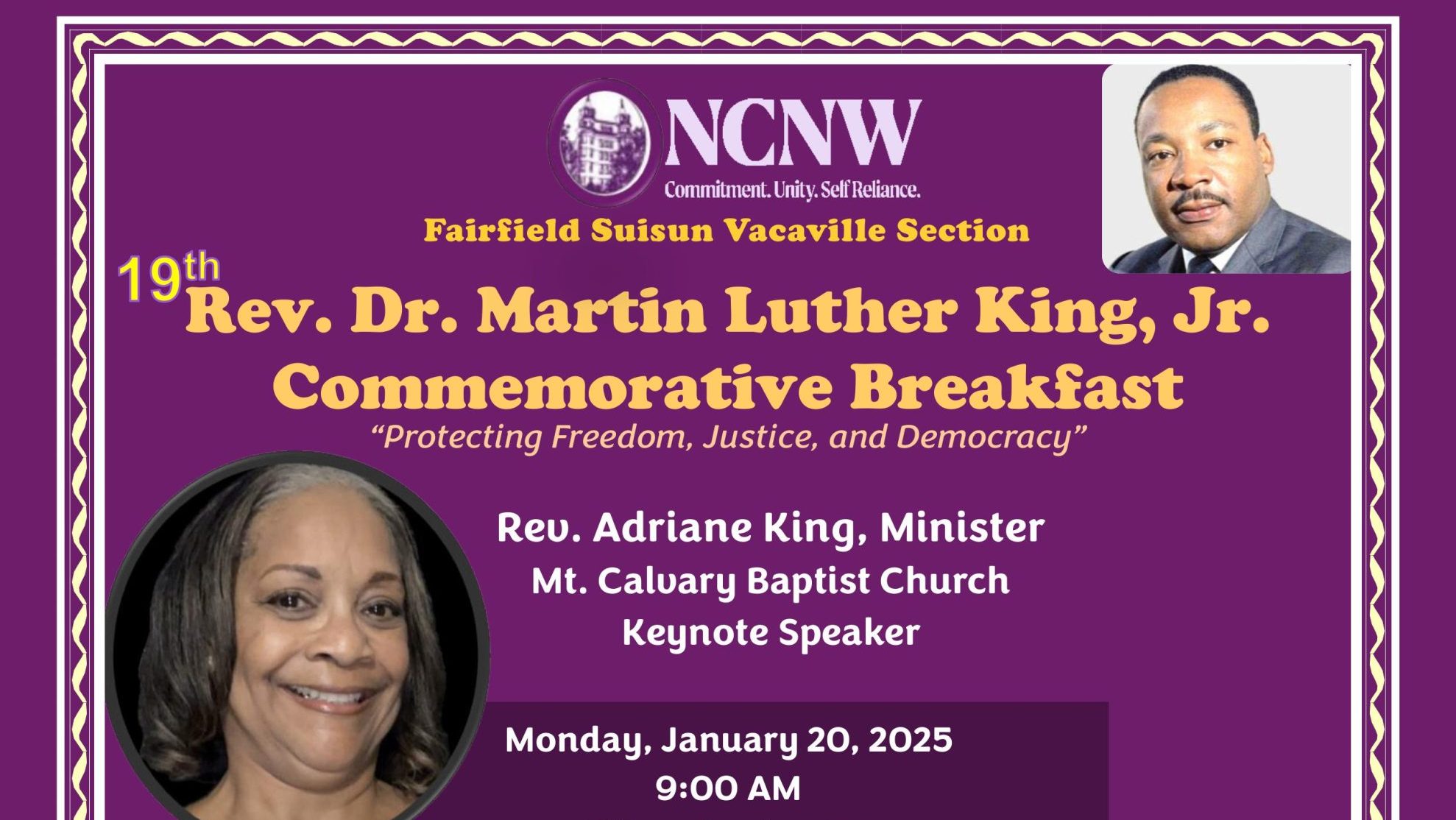 19th Annual Rev. Dr. Martin Luther King Jr. Commemorative Breakfast