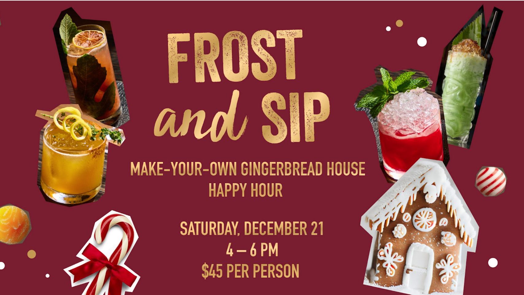 Frost & Sip: Gingerbread House Decorating Happy Hour