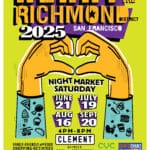 We’re back for our second year of the Heart of the Richmond District Night Market — a vibrant, family-friendly series that celebrates the culture, small businesses, and community spirit of the Richmond District!