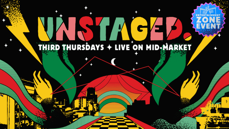 Market Street Arts announces the line-up for the summer’s first UNSTAGED: Live on Mid-Market