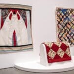 Installation view: Routed West: Twentieth-Century African American Quilts in California, Berkeley Art Museum and Pacific Film Archive, June 8–November 30, 2025. Photo by Daria Lugina.