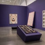 Installation view: Routed West: Twentieth-Century African American Quilts in California, Berkeley Art Museum and Pacific Film Archive, June 8–November 30, 2025. Photo by Daria Lugina.