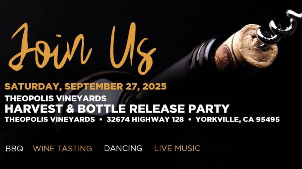 Theopolis Vineyards' Annual Harvest and Bottle Release Party
