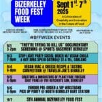 Bizerkeley Food Fest Week: Exclusive Events Sept. 1st-7th