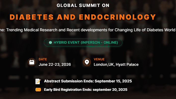 Global Summit on Diabetes and Endocrinology 2026