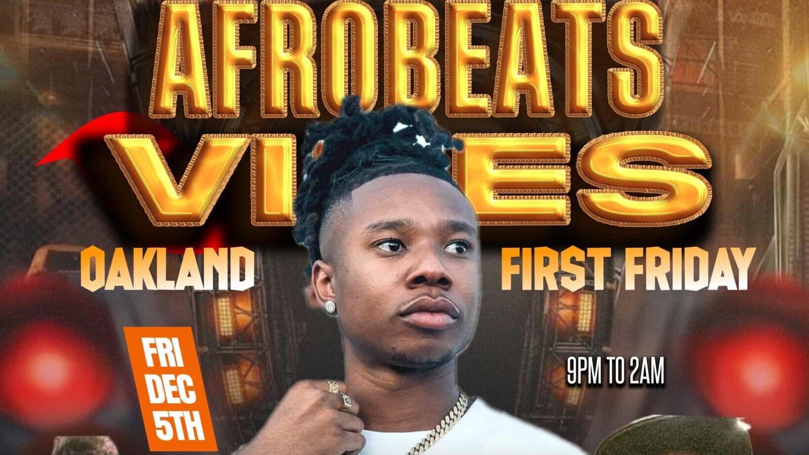 Afrobeats Vibes with Live Performance by E.K.E - Friday December 5th