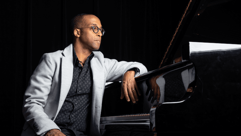 Kevin Harris with Marcus Shelby and Sylvia Cuenca