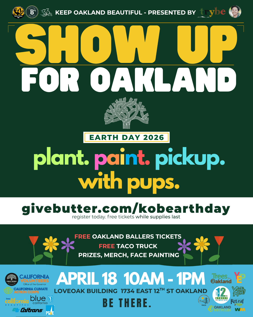 EARTH DAY BEAUTIFICATION INVITE: SHOW UP & SHOW OUT WITH KEEP OAKLAND BEAUTIFUL!