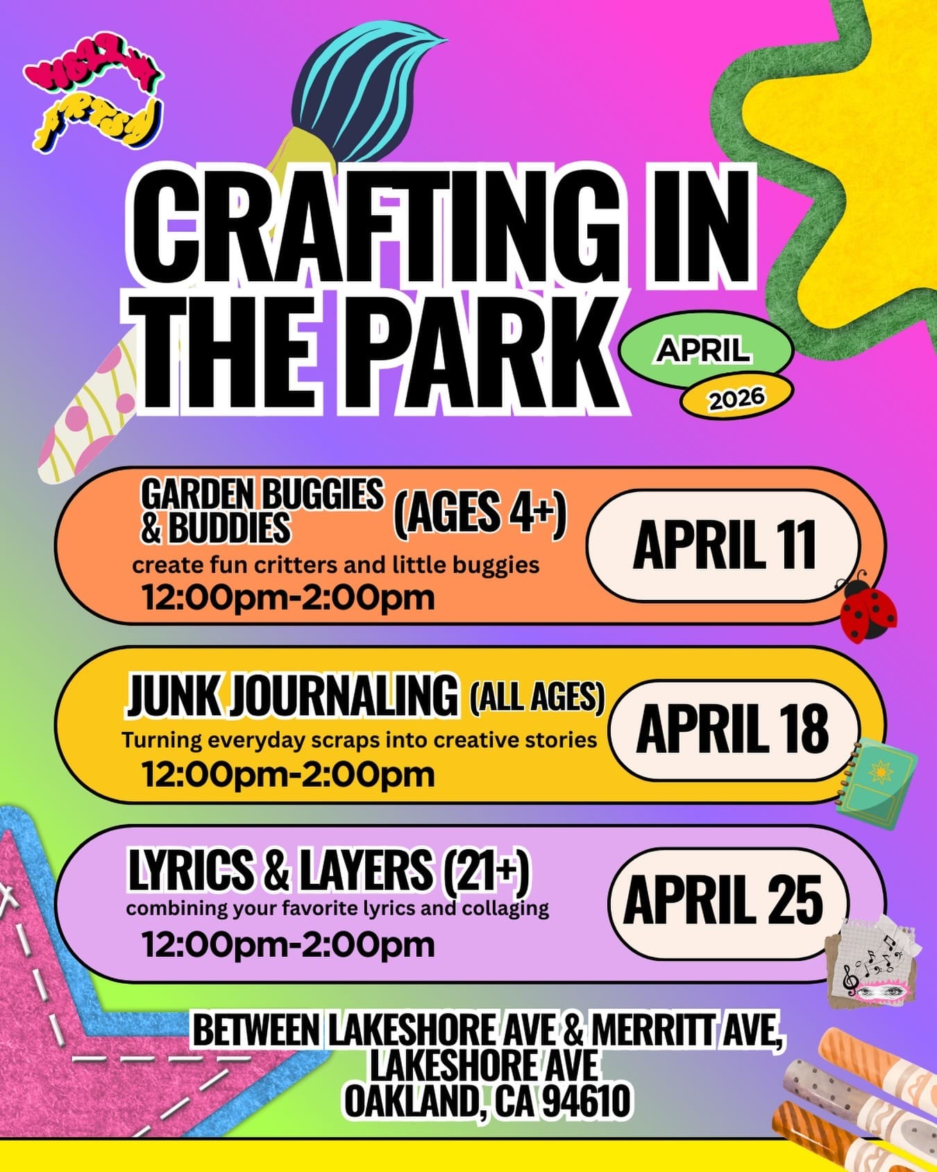 Crafting in the Park