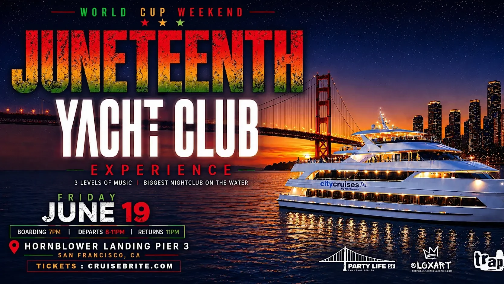 Juneteenth Yacht Club Cruise on the SF Spirit Hornblower