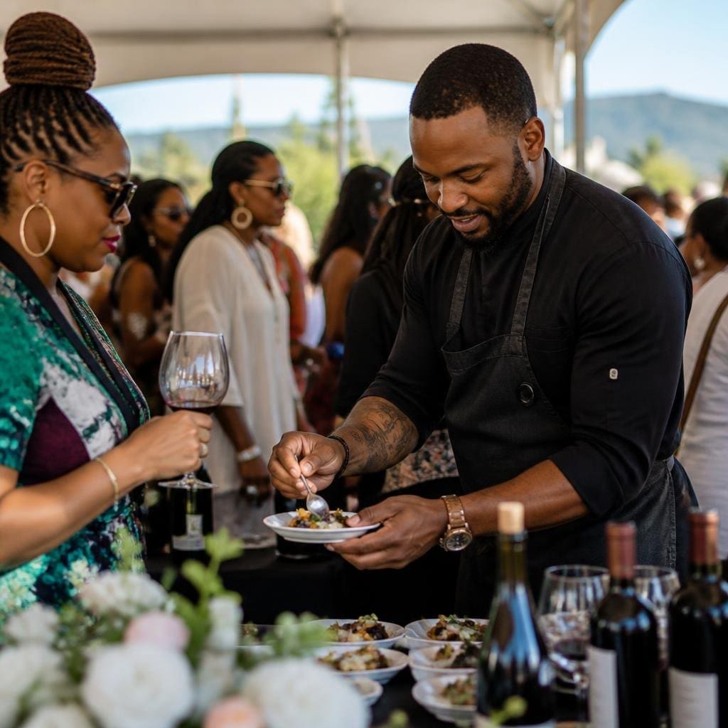 Black Food & Wine Experience event thumbnail for Bay Area Registry Fairs and Festivals