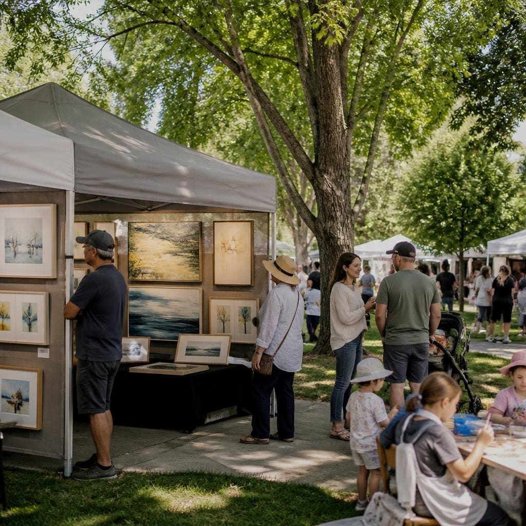 Fine Art in the Park — Los Altos Rotary event thumbnail for Bay Area Registry Fairs and Festivals