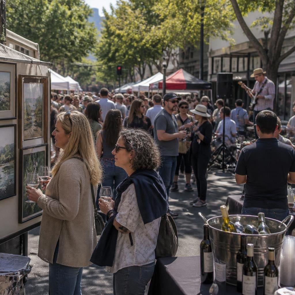 San Carlos Art & Wine Faire event thumbnail for Bay Area Registry Fairs and Festivals