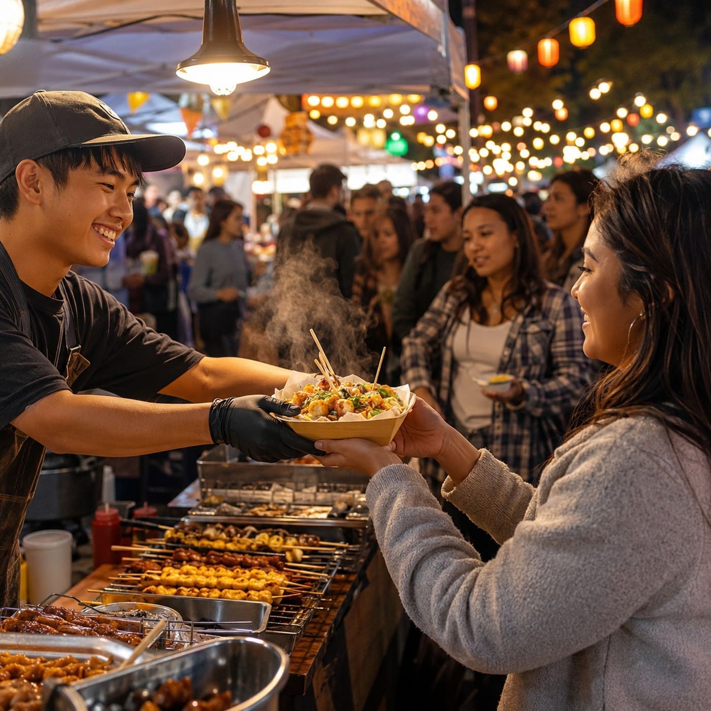 San Jose FoodieLand Night Market event thumbnail for Bay Area Registry Fairs and Festivals