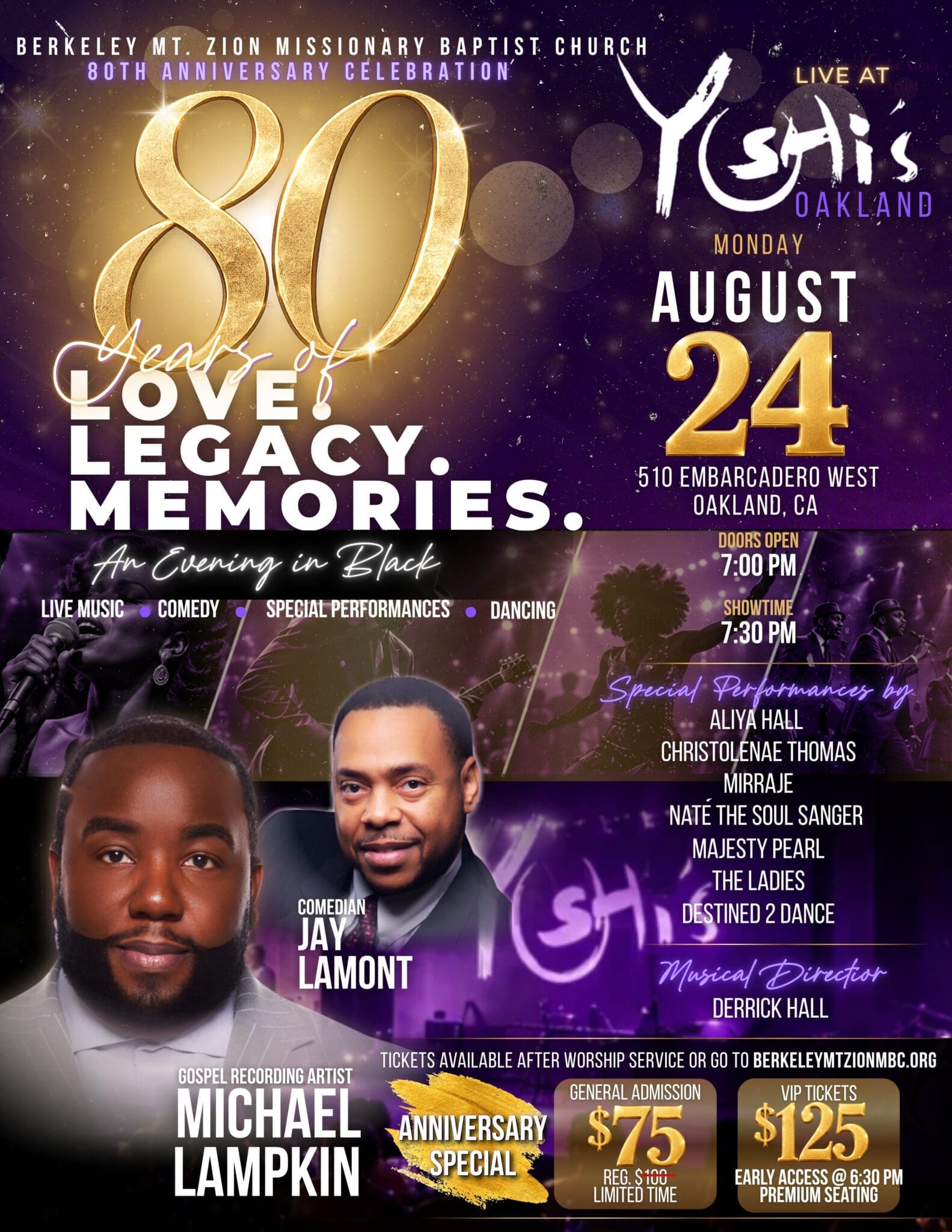 Berkeley Mt Zion 80th Anniversary Celebration