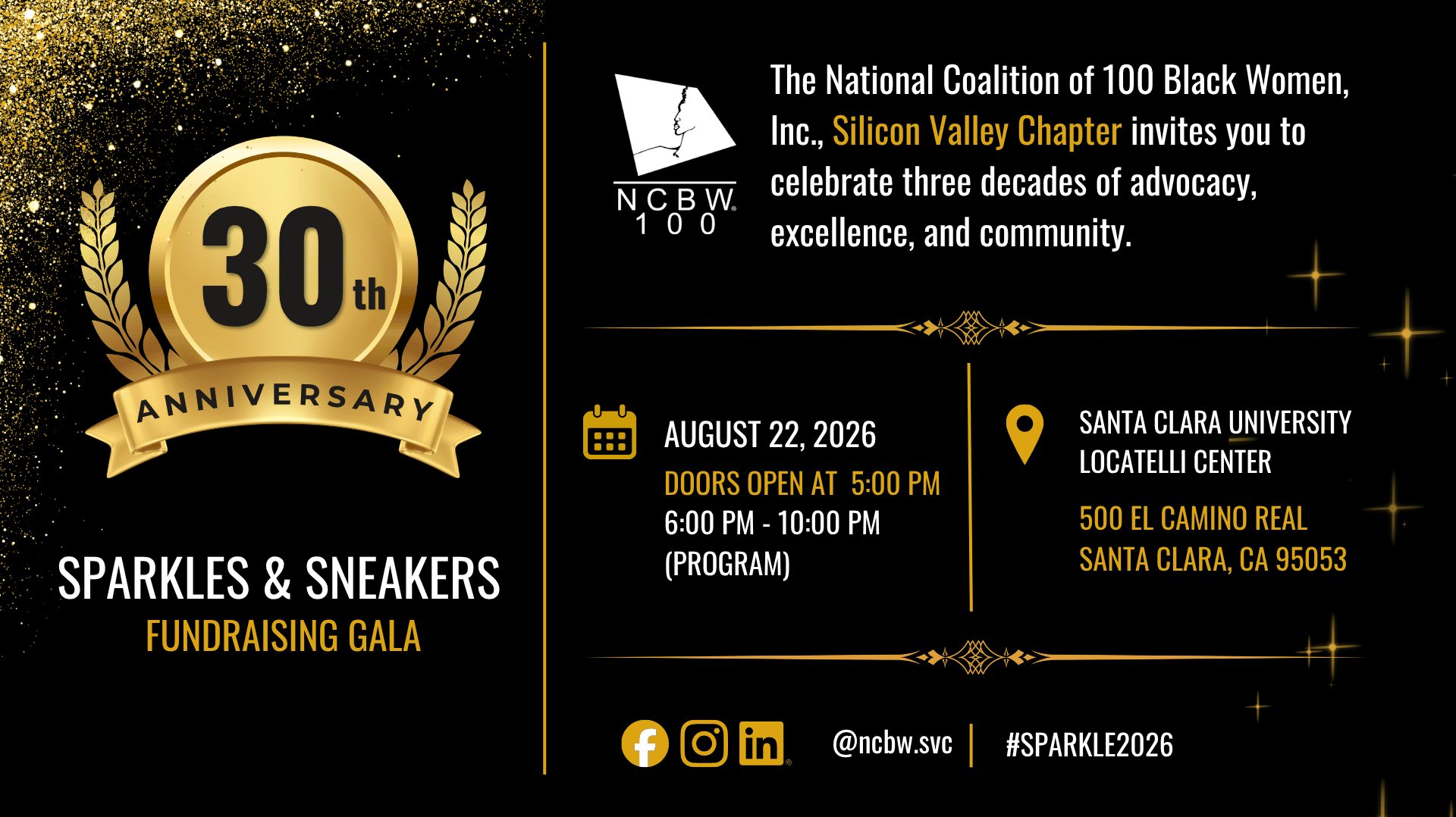 30th Anniversary "Sparkles & Sneakers" Fundraising Gala