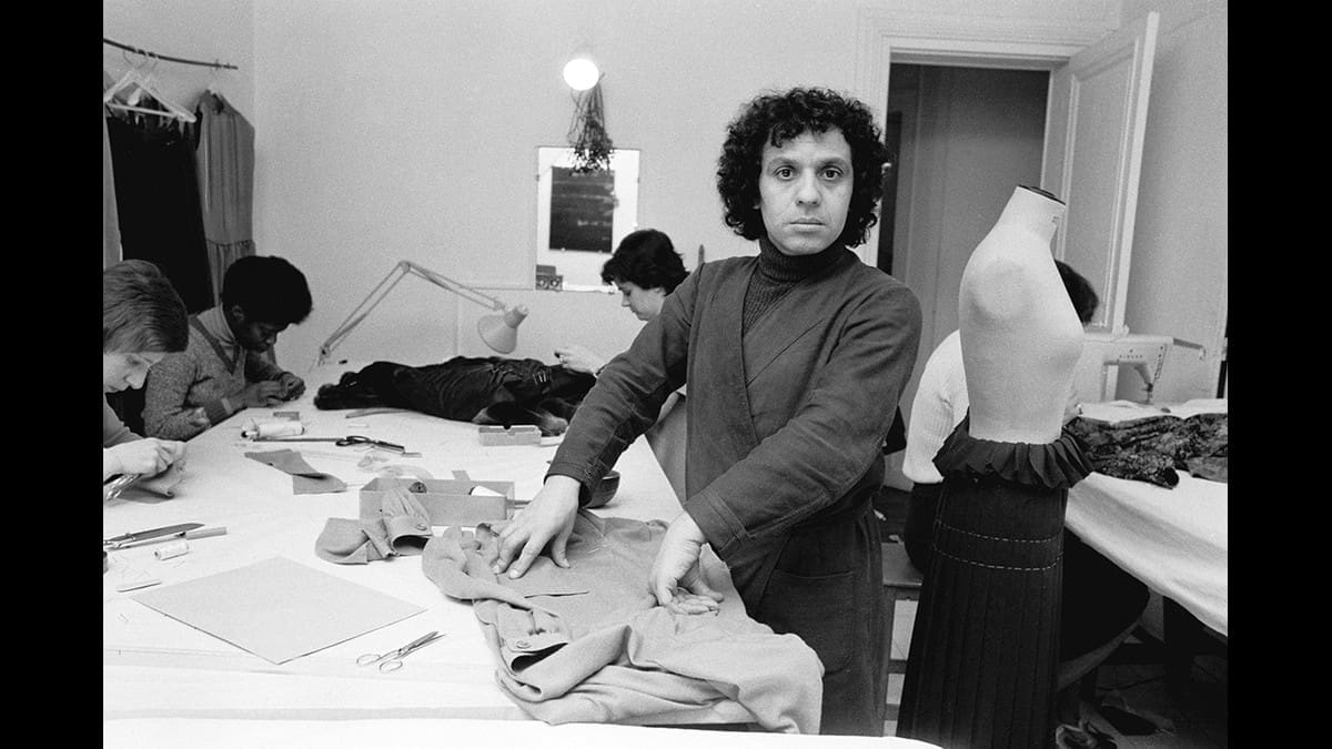Portrait of fashion designer Azzedine Alaïa
