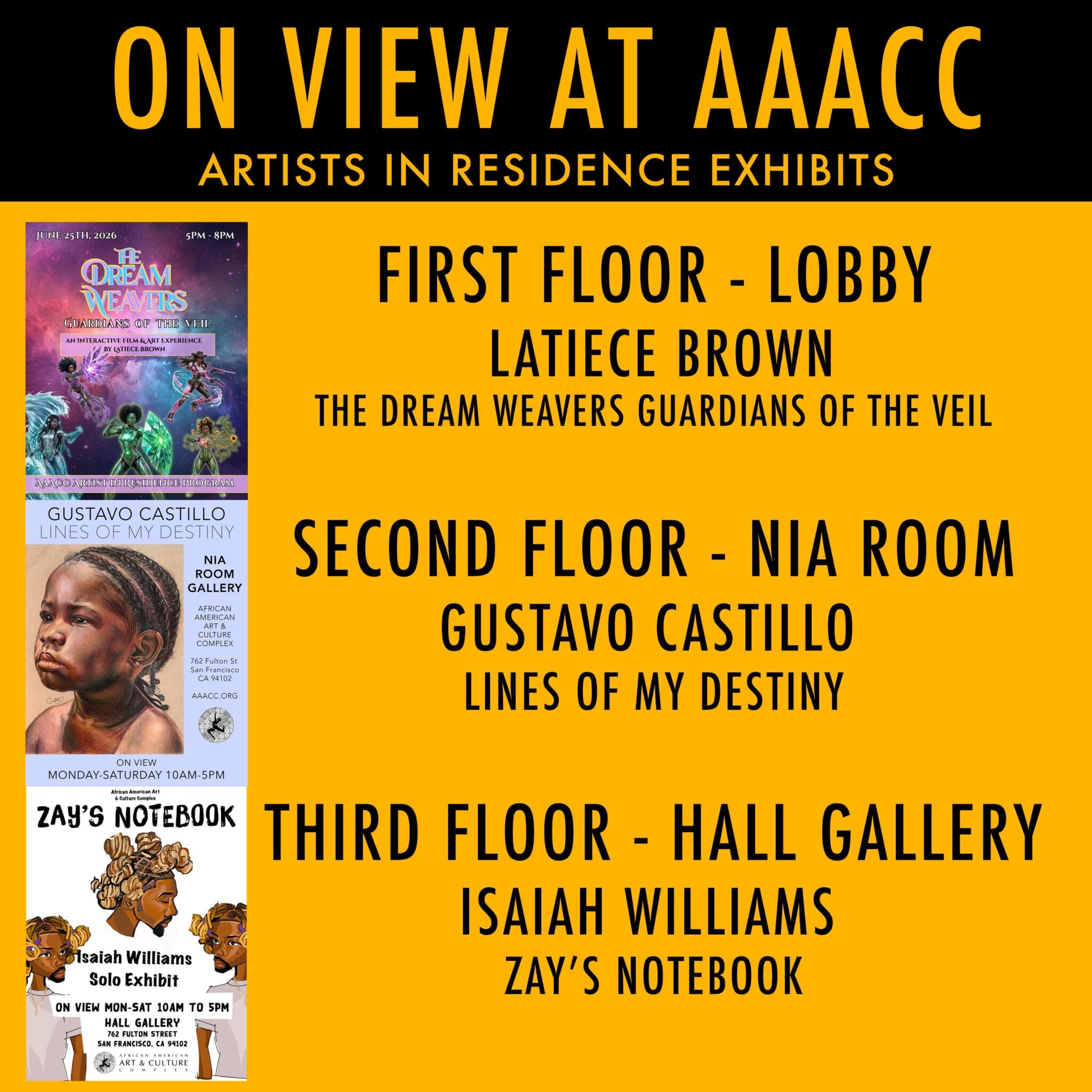 Artists in Residence exhibitions on view at AAACC