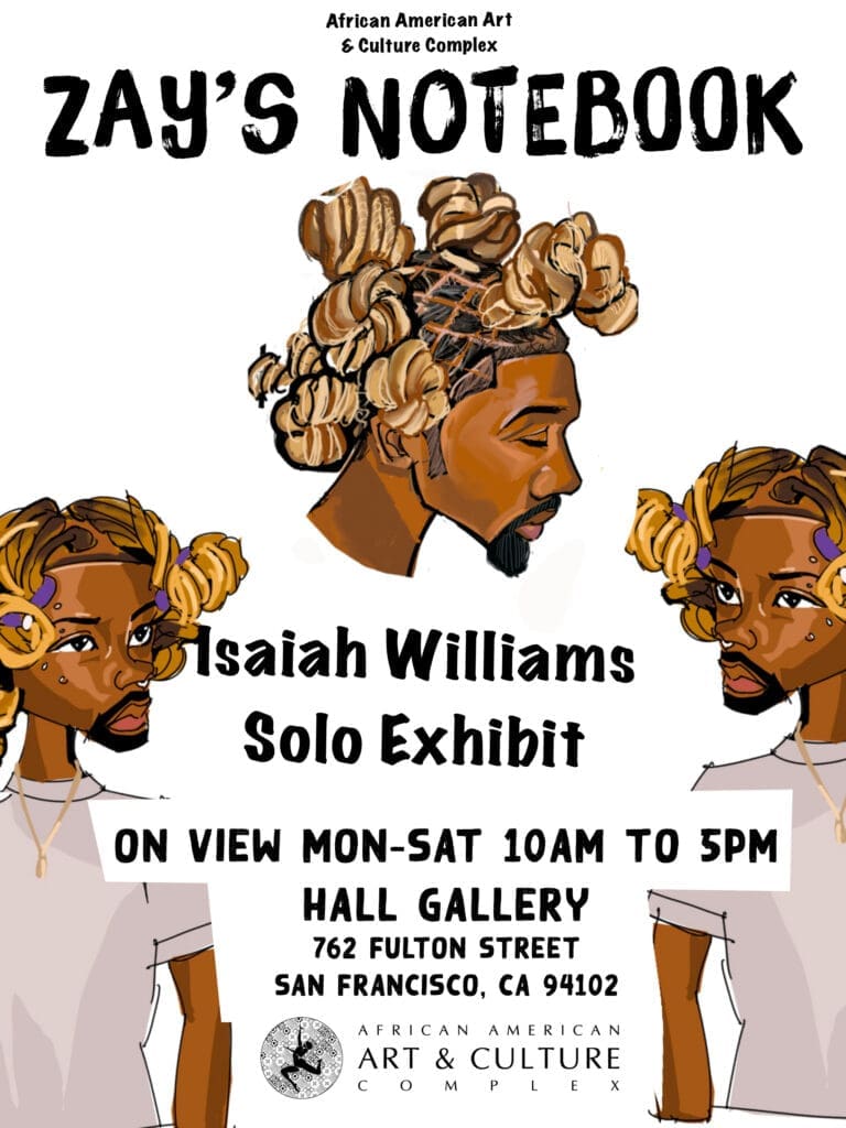 Isaiah Williams Zay’s Notebook exhibition poster
