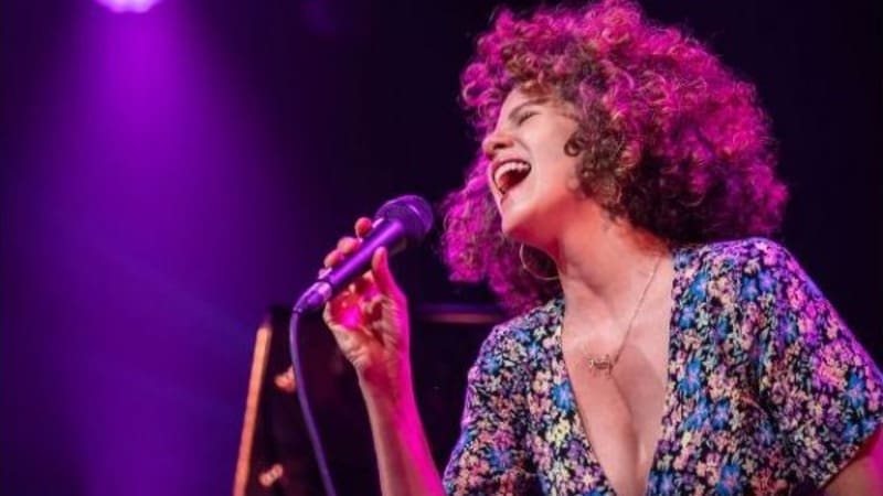 Cyrille Aimée performing at Bach Dancing & Dynamite Society