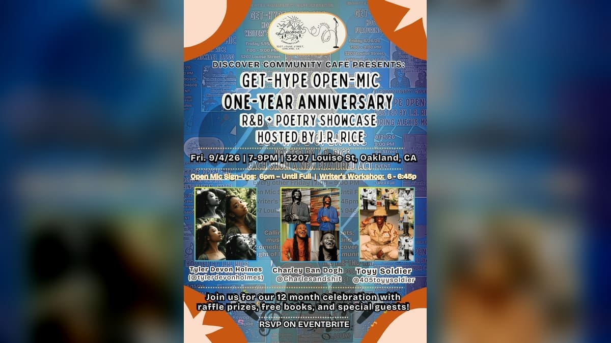 Get-Hype Open-Mic One-Year Anniversary: R&B + Poetry Showcase