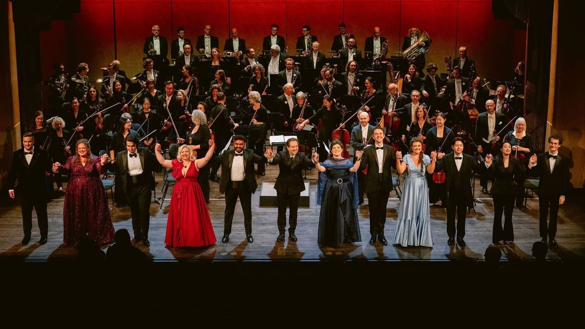 Adler Fellows performing with the San Francisco Opera Orchestra