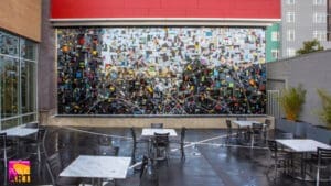Public art installation featured on the Route 2 walking tour