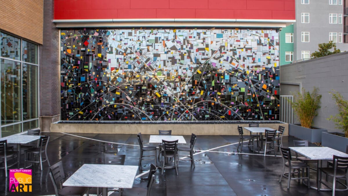 Public art installation featured on the Route 2 walking tour