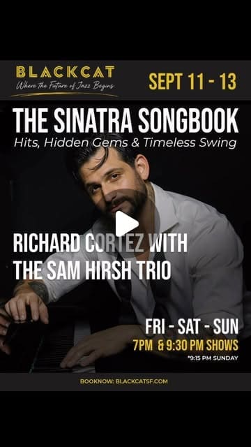 Flyer for The Sinatra Songbook at Black Cat