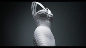 Azzedine Alaïa white bandage dress, spring–summer 1990