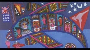 Mathias Kauage, Kauage Flies to Scotland, 1999