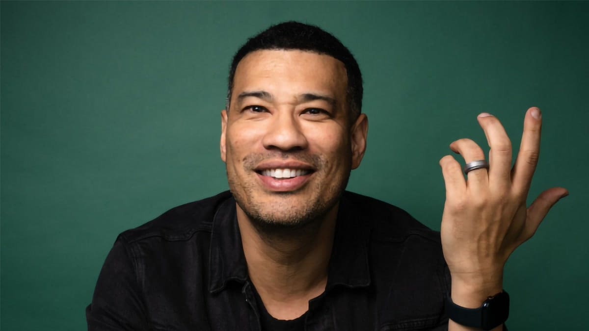 Comedian Michael Yo performing at Cobb's Comedy Club