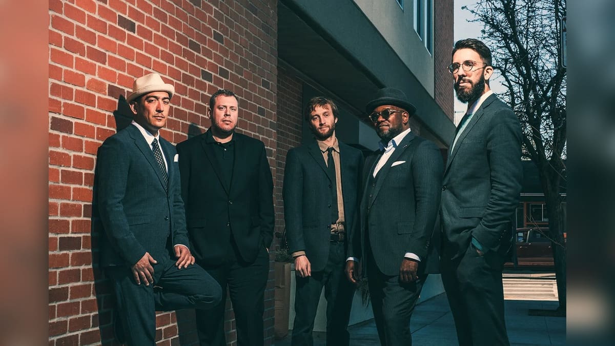 Verve Quintet musicians posing together
