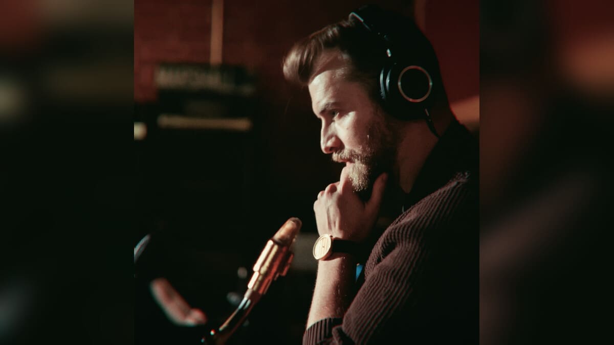 Dan White playing saxophone
