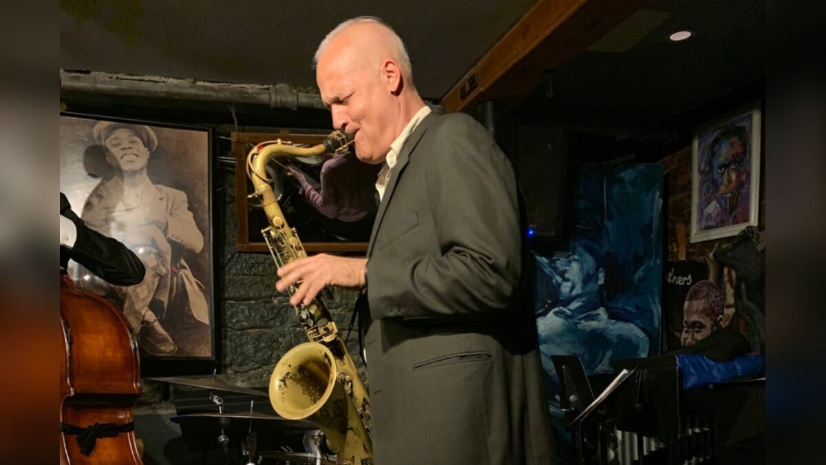 Dennis Mitcheltree playing saxophone